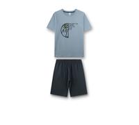 Sanetta Jungen-Schlafanzug blau kurz Basketball - 164 / blau / 100% Baumwolle