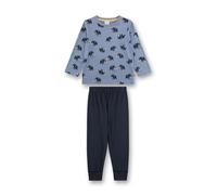 Sanetta - Kid's Pyjama 1/1 233662+233663 - Schlafanzug, Gr. 140, blau/grau (StoneWash)