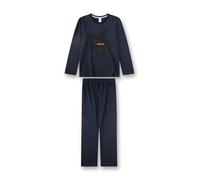 Sanetta Jungen-Schlafanzug Haifisch – 100% Baumwolle, lang – Dunkelblau Gr. 152