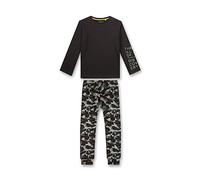 Sanetta Jungen-Schlafanzug Dunkelbraun | Bequemer Schlafanzug für Jungen lang. | Pyjamaset Größe 152