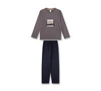 Sanetta Jungen-Schlafanzug grau | Hochwertiger und bequemer Schlafanzug aus Baumwolle für Jungen. Pyjamaset für Jungen 140