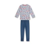 Sanetta Jungen-Schlafanzug Graumelange | Bequemer Schlafanzug für Jungen lang. | Pyjamaset Größe 092