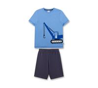 Sanetta Jungen-Schlafanzug kurz blau | Hochwertiger und bequemer Schlafanzug aus Baumwolle für Jungen. Pyjamaset für Jungen 128