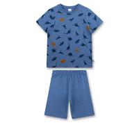 Sanetta Jungen Schlafanzug - kurz, Kids, Nachtwäsche, Pyjama, Baumwolle 104 Blau