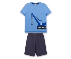 Sanetta Jungen Schlafanzug - kurz, Kids, Nachtwäsche, Pyjama, Baumwolle 128 Mehrfarbig