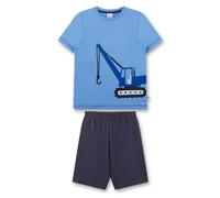 Sanetta Jungen Schlafanzug - kurz, Kids, Nachtwäsche, Pyjama, Baumwolle Blau / 128 128 Mehrfarbig