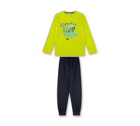 Sanetta Jungen-Schlafanzug lang grün | Hochwertiger und bequemer Schlafanzug aus Baumwolle für Jungen. Pyjamaset für Jungen 128