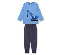 Sanetta Jungen Schlafanzug - lang, Kids, Nachtwäsche, Pyjama, Baumwolle Blau 104
