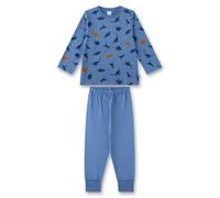 Sanetta Jungen Schlafanzug - lang, Kids, Nachtwäsche, Pyjama, Baumwolle Blau 128