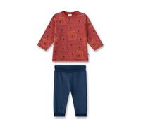 Sanetta Jungen-Schlafanzug Rot | Nachhaltiger und bequemer Schlafanzug aus Bio-Baumwolle für Jungen. Baby Schlafanzug 074