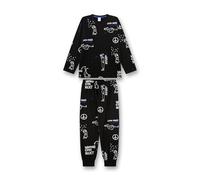 Sanetta - Kid's Pyjama Long AOP 245916 - Schlafanzug, Gr. 152, schwarz (SuperBlack)