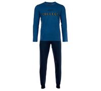 Schlafanzug SANETTA "Pyjama", Jungen, Gr. 176, blau, Obermaterial: 100% Baumwolle CO., Homewear-Sets Schlafanzug (53198136-176) blau