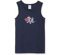 Sanetta Jungen Shirt w/o Sleeves w.Print Unterhemd, Blau (Nordic Blue 5962), 116