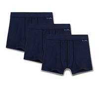 Sanetta Jungen Shorts 3er Pack - Pant, Unterhose, Organic Cotton, 104-176, dunkelblau (152 (10-11 Years))