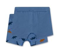 Sanetta Jungen Shorts, 4er Pack - Kids, Unterhosen, Baumwoll-Stretch, Dino 104 Blau