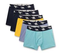 Sanetta Jungen Shorts, 5er Pack - Kids, Single Jersey, Baumwollmischung Gelb/Blau / 092 92 Mehrfarbig