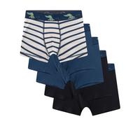 Sanetta Jungen Shorts, 5er Pack - Kids, Single Jersey, Baumwollmischung Schwarz/Blau/Beige 128