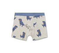 Sanetta Jungen-Shorts Beige | Hochwertige und nachhaltige Unterhose aus Bio-Baumwolle. Unterhose mit Softbund und Dinoprint | Unterwäsche
