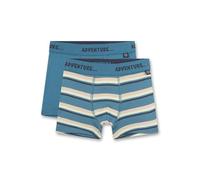 Sanetta Jungen-Shorts (Doppelpack) Blau | Hochwertige und nachhaltige Unterhose für Jungen aus Bio-Baumwolle. Inhalt: 2er Set Unterwäsche für Jungen