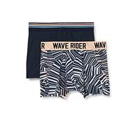 Sanetta Jungen Shorts im Doppelpack, Dunkelblau /hellgrau melange,152