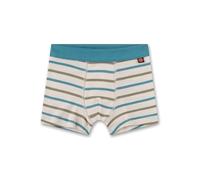 Sanetta Jungen-Shorts Türkis | Hochwertige und nachhaltige Unterhose aus Bio-Baumwolle. Unterhose mit Softbund und Ringelmuster | Unterwäsche