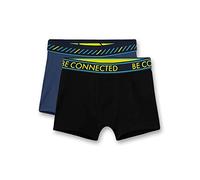 Sanetta Boxer »Jungen Hipshorts - 2er Pack, Pants, Unterhose,«, Schwarz/Blau SIZE,140 (8-9 Jahre)|164 (12-13 Jahre)