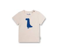 Sanetta Jungen T-Shirt - Baby, Kurzarm, Rundhals, Druckknopf, Print, 56-92 56 Beige