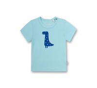 Sanetta Jungen T-Shirt - Baby, Kurzarm, Rundhals, Druckknopf, Print, 56-92 62 Türkis