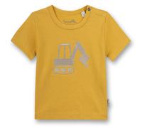 Sanetta Jungen T-Shirt - Baby, Kurzarm, Rundhals, Druckknopf, Stickerei, 56-92 Gelb 56