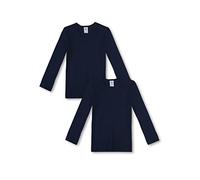 Sanetta Jungen T-Shirt Langarm im Doppelpack aus Bio-Baumwolle - Made in Europe - Neptun (50226), 152