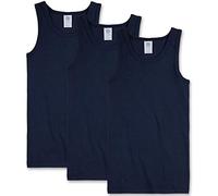 Sanetta Jungen Unterhemd 3er Pack - Shirt ohne Arme, Tank Top, Basic, Organic Cotton, dunkelblau (176 (14 Years))
