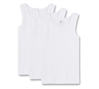 Sanetta Jungen Unterhemd 3er Pack - Shirt ohne Arme, Tank Top, Basic, Organic Cotton Weiß 164