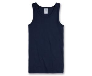 Sanetta Jungen Unterhemd - Shirt ohne Arme, Tank Top, Basic, Organic Cotton, dunkelblau 140 (8-9 Years)