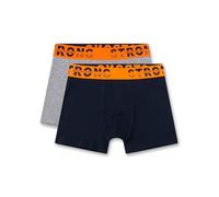 Sanetta Jungen-Unterhose Blau | Hochwertige und nachhaltige Unterhose für Jungen aus Baumwolle. Shorts mit Webbund Inhalt: 2er Set Unterwäsche für Jungen