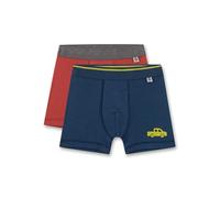 Sanetta Jungen-Unterhose Blau | Hochwertige und nachhaltige Unterhose für Jungen aus Bio-Baumwolle. Shorts mit Webbund | Inhalt: 2er Set Unterwäsche für Jungen