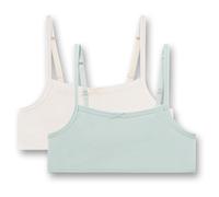 Sanetta - Kid's Doppelpack Bustier 349463 - Alltagsunterwäsche, Gr. 176, grau/weiß (Skylight)