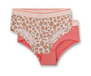 Sanetta - Kid's Doppelpack Cutbrief 349296 - Unterhose, Gr. 128, rosa (SilverPeony)