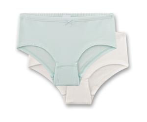 Sanetta - Kid's Doppelpack Cutbrief 349435 - Unterhose, Gr. 164, grau (Skylight)