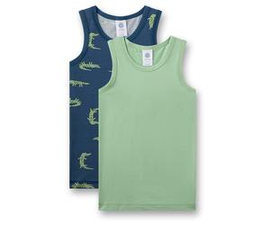 Sanetta - Kid's Doppelpack Top 337257 - Top, Gr. 92, grün (TrueBlue)