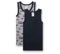 Sanetta - Kid's Doppelpack Top 337293 - Top, Gr. 92, blau (BrightGreyMelange)