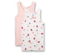 Sanetta - Kid's Doppelpack Top 337373 - Top, Gr. 128, weiß/rosa (WhitePebble)