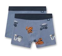 Sanetta - Kid's DP Cotton Shorts - Unterhose, Gr. 128, grau (StoneWash)
