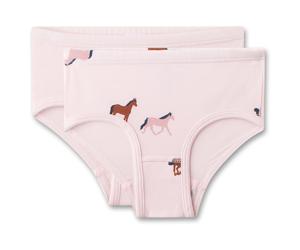 Sanetta - Kid's DP Hipslip 336990+336992 - Unterhose, Gr. 104, rosa/weiß (Rosa)