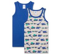 Sanetta - Kid's DP Shirt 336927+336928 - Alltagsunterwäsche, Gr. 128, blau (NatureMelange)