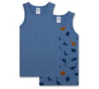 Sanetta Unterhemden Jungen Kid's DP Shirt 336997+336998 2er Pack Blau Gr. 140