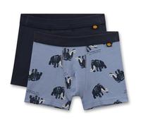 Sanetta - Kid's DP Shorts 337065+337066 - Unterhose, Gr. 92, grau/blau (StoneWash)