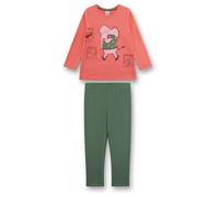 Sanetta - Kid's Pyjama 1/1 233667+233668 - Schlafanzug, Gr. 140, oliv (TeaRose)