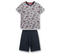 Sanetta - Kid's Pyjama 1/2 233739 - Alltagsunterwäsche, Gr. 128, grau (BrightGreyMelange)