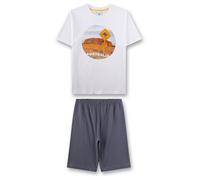 Sanetta Jungen Schlafanzug Kid's Pyjama 1/2 246053 Weiß Gr. 164 100% Baumwolle