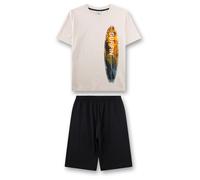 Sanetta - Kid's Pyjama 1/2 246153 - Alltagsunterwäsche, Gr. 140, schwarz (LightBeige)